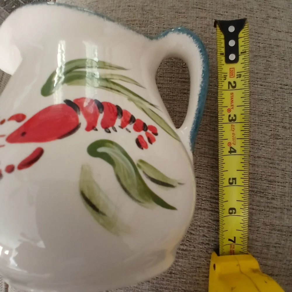 Jobi Handcrafted Ceramic Lobster Pitcher
